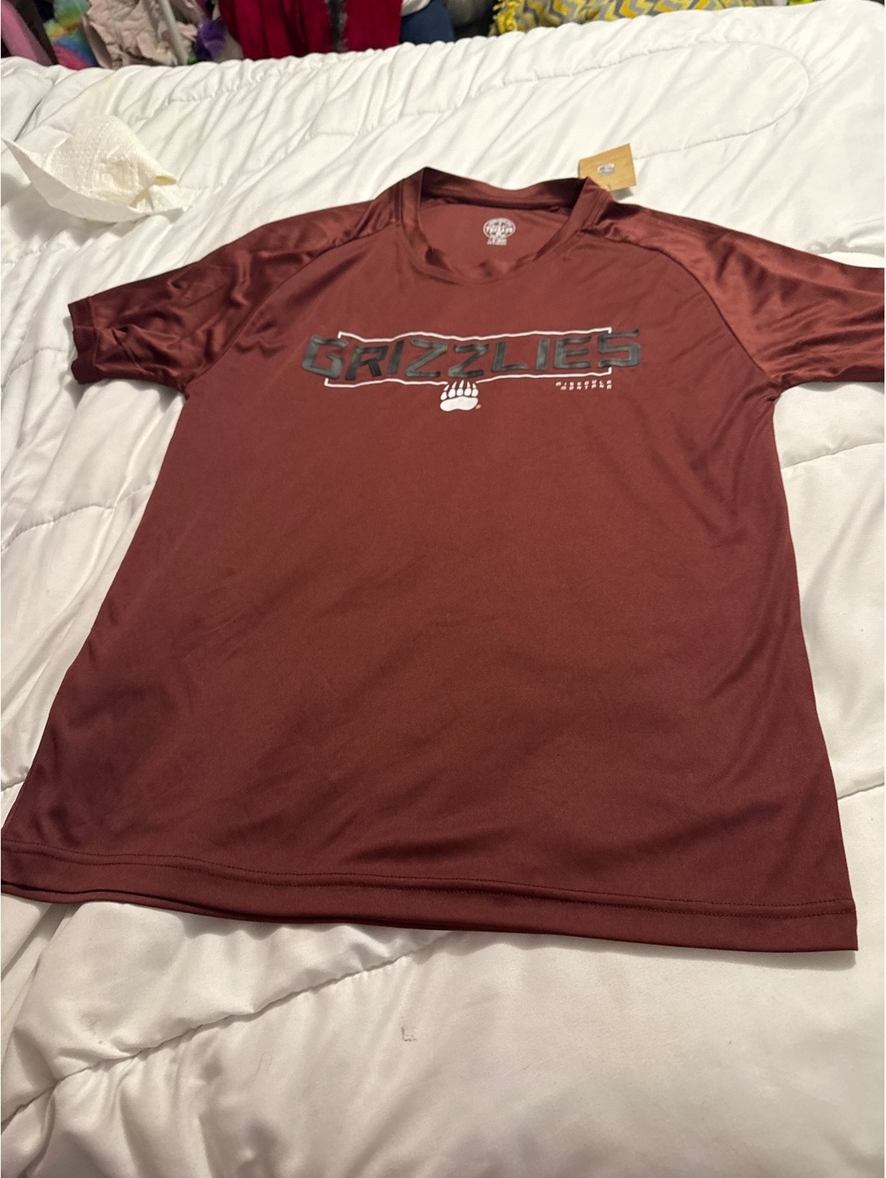 Rivalry Threads Grizzlies Missoula Montana Maroon T-Shirt Medium